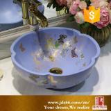 Ceramic blue countertop hand wash basin price